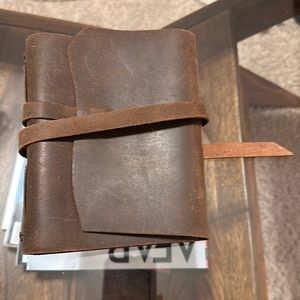 Leather notebook accent journal